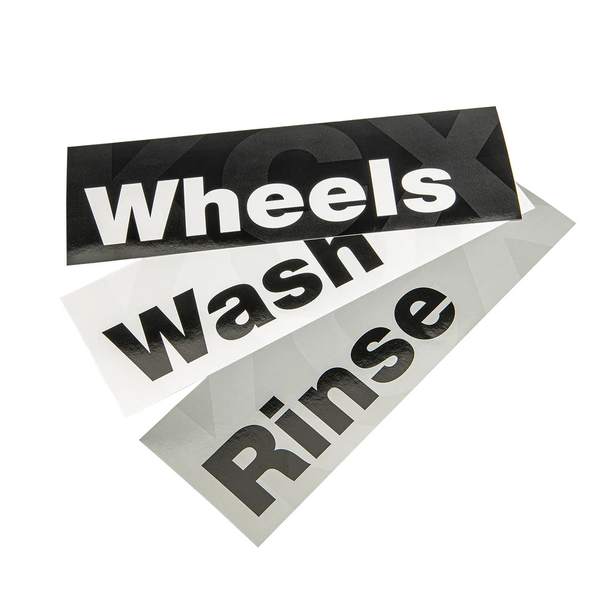 Bucket Labels Wash Rinse Wheels