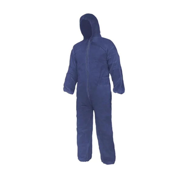 Coveralls - Polypropylene - Blue - Hooded
