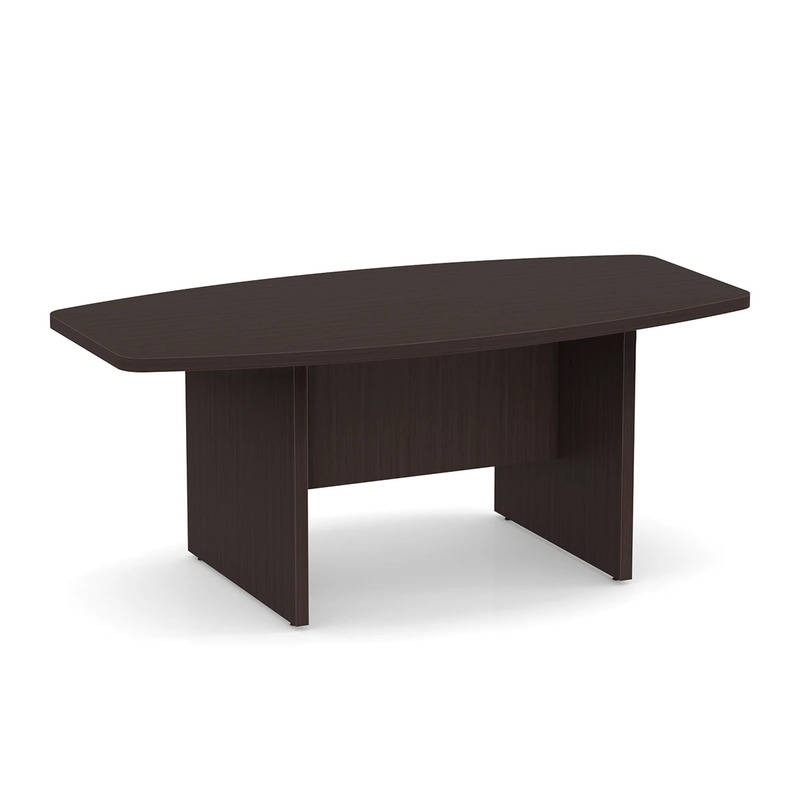 Classic Boat-Shape Conference Table 6 Ft - Espresso