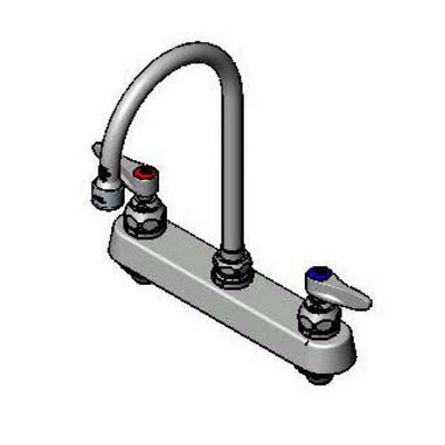 T&S Brass B-1142-VF05 Workboard Mixing Faucet Deck Mount