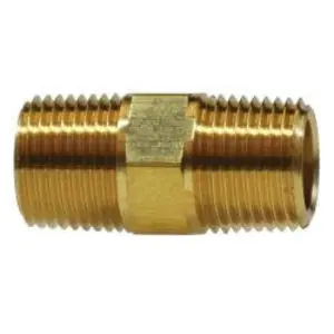 Long Nipple, 1-in MNPT x 1-in MNPT, 2.3 in, Brass