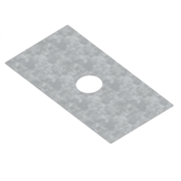 180mm 1m x 0.5m Register Plate - 1.5mm Galv c/w Hole Cut In Centre