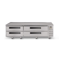 Traulsen CLES-84HT-BN 84" 4-Drawer Refrigerated Equipment Stand, Bullnose Top
