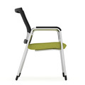 Propel Guest Chair - Black Mesh Back with Green Seat