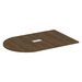 PL138T HALF RACE TRACK SHAPE 72x47 TOP- MODERN WALNUT