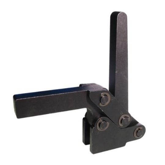 Carr Lane CL-61-HDC-211S High Arm Heavy Duty Toggle Clamp, Solid Arm, Attached Flange Base (5000lbs)