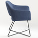 CHK68081BLU0701 - SARON GUEST CHAIR - Blue with sled X-base