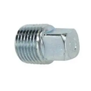 Square Head Plug, 1/2 in MPT, Steel