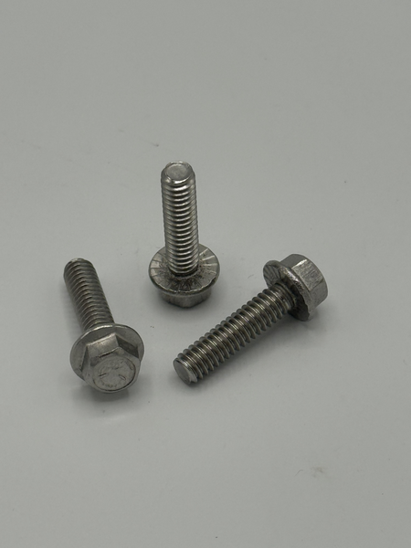 1/4" - 20 X 1" IFI-111 SERRATED HEX FLANGE SCREW 18 - 8 STAINLESS STEEL PASSIVATED