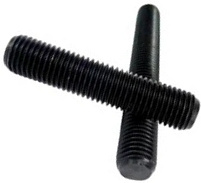 9/16" - 12 X 4" FULLY THREADED STRAIGHT ROD SAE J429 GR 8 PLAIN