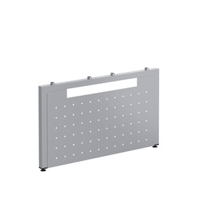 48" U LEG METAL END PNL-SILV