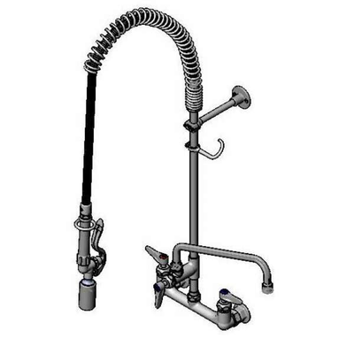 T&S Brass B-0133-12A-CRBJ EasyInstall Pre-Rinse Unit With Add-On Faucet