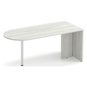 PL131 66" BULLET DESK - Silver Birch