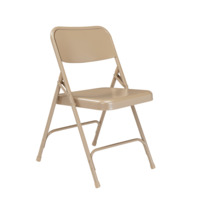 NPS 201 NPS® 200 Series Premium All-Steel Double Hinge Folding Chair, Pack of 4