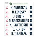 Camp Identification Sticker Sheets