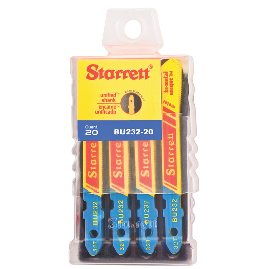 STARRETT BU232-20 2'' x 5/16 x .040 x 32T, Bi-Metal, 20 Pack