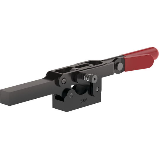 DE-STA-CO 5305 Horizontal Clamp, 600 lb Holding Capacity, Plate Base