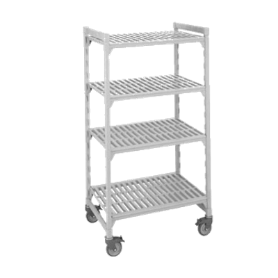 Cambro Camshelving 21"W x 48"L x 75"H 4-Shelf Premium Vented Mobile Starter Unit