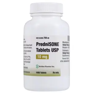 Prednisone 10mg Tabs, 100s, NDC 64380078406