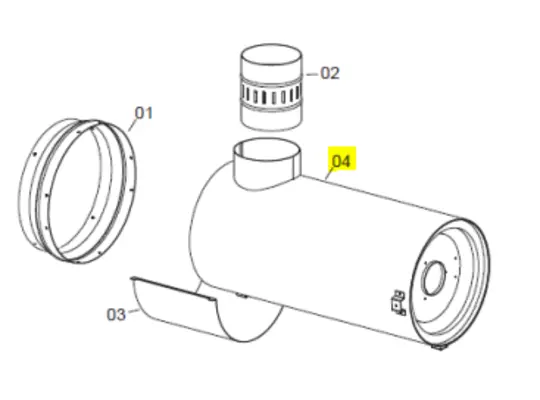 Veloci Heater Replacement Combustion Chamber - Blaze 100