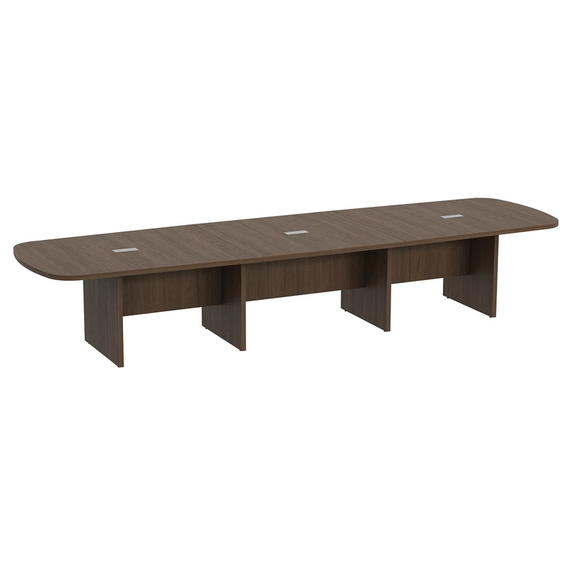Classic Arena Conference Table 14 Ft - Modern Walnut
