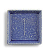 Plate Square Dragonfly Blue