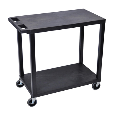 FSE 373-EC22-B 32" x 18" Two Flat Shelf Cart