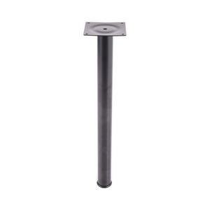 PLT-POSTLEG ROUND 2.5" POST LEG - BLACK -PAIR