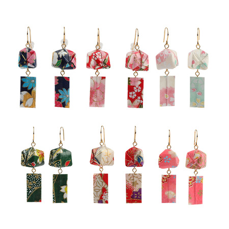 Earrings Paper Balloon Pierced Assorted