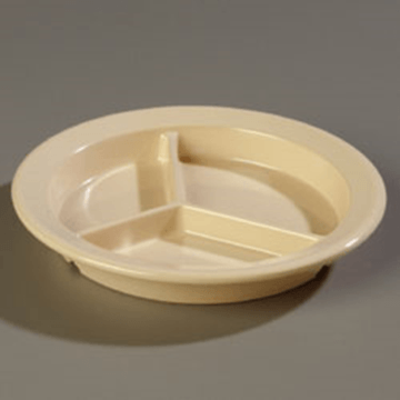 Carlisle Dallas Ware 9" Tan 3-Compartment Plate
