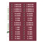 Cubby ID Adhesive Sticker Sheets