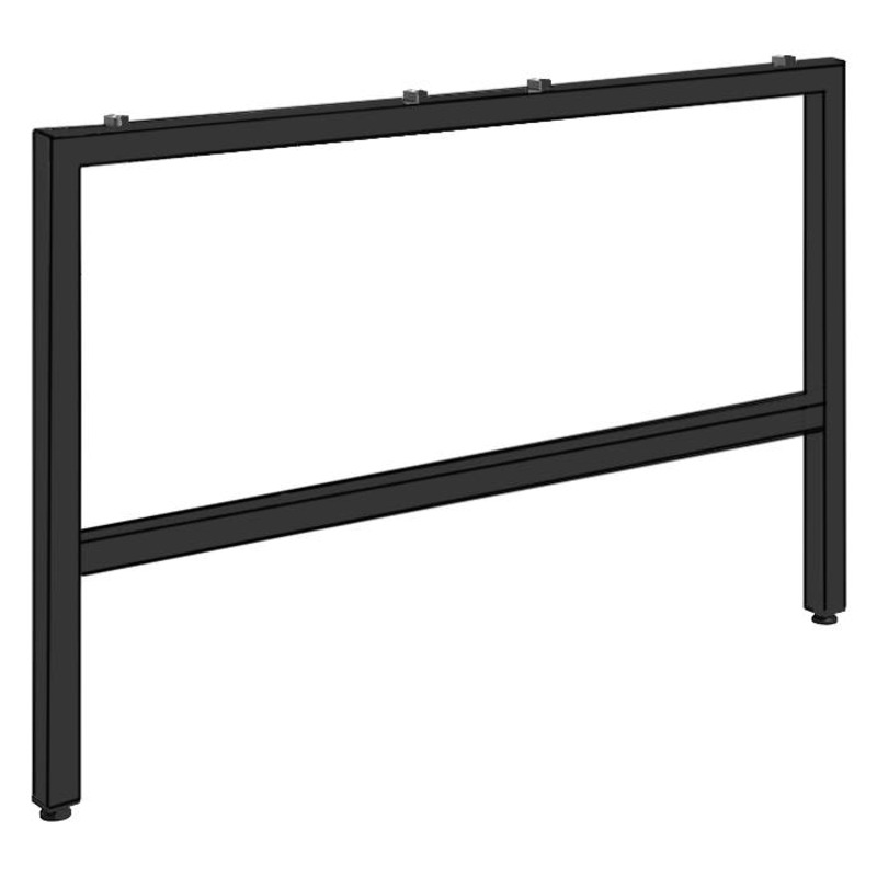 PLTLEGU6041H 60" METAL U LEG 41"H- Black