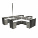 WEBBTYP2 - 39"H, 4-pod, 6x6 Webb Typical - powered