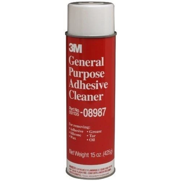 Adhesive Cleaner, Liquid, Transparent, Solvent, Xylene, Naptha, Toluene Blend Base, 15 Oz, Can