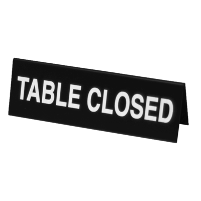 Cal-Mil 22163-62 6"W x 2"H Table Closed Message Tent