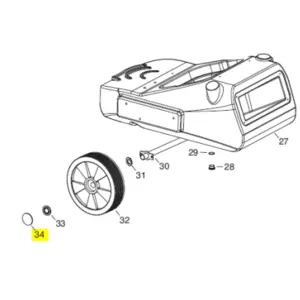 Veloci Heater Axel Cover for Fire 155 and Flame 115