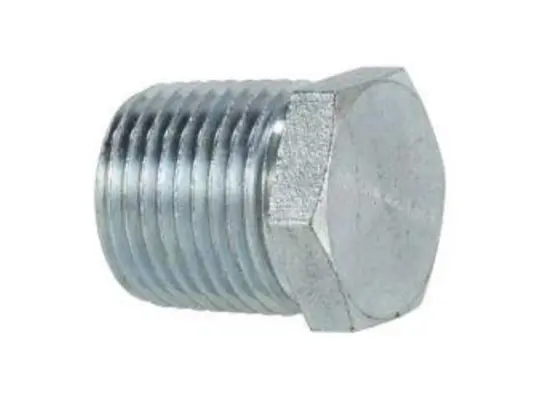 Hex Head Plug, 3/4 in MPT, Steel