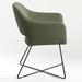 CHK68081GRN0707 - SARON GUEST CHAIR - Green with sled X-base