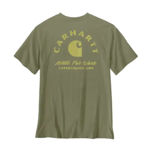 CARHARTT 107317 - Men's Irvine Relaxed Fit Work T-Shirt - Dusty Olive