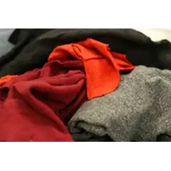 25 LB CASE OF RAGS, COLORED SWEATSHIRT MATERIAL 20-206