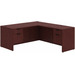 CLALD1035- Classic L-Shape Desk 60" W x 30" D with 47" Return and 2 Box/File Pedestals- Mahogany