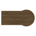 PL106 71" Q TOP- MODERN WALNUT