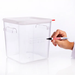 Araven 31852 Square Polycarbonate Container, 4 L./ 4,2 qt