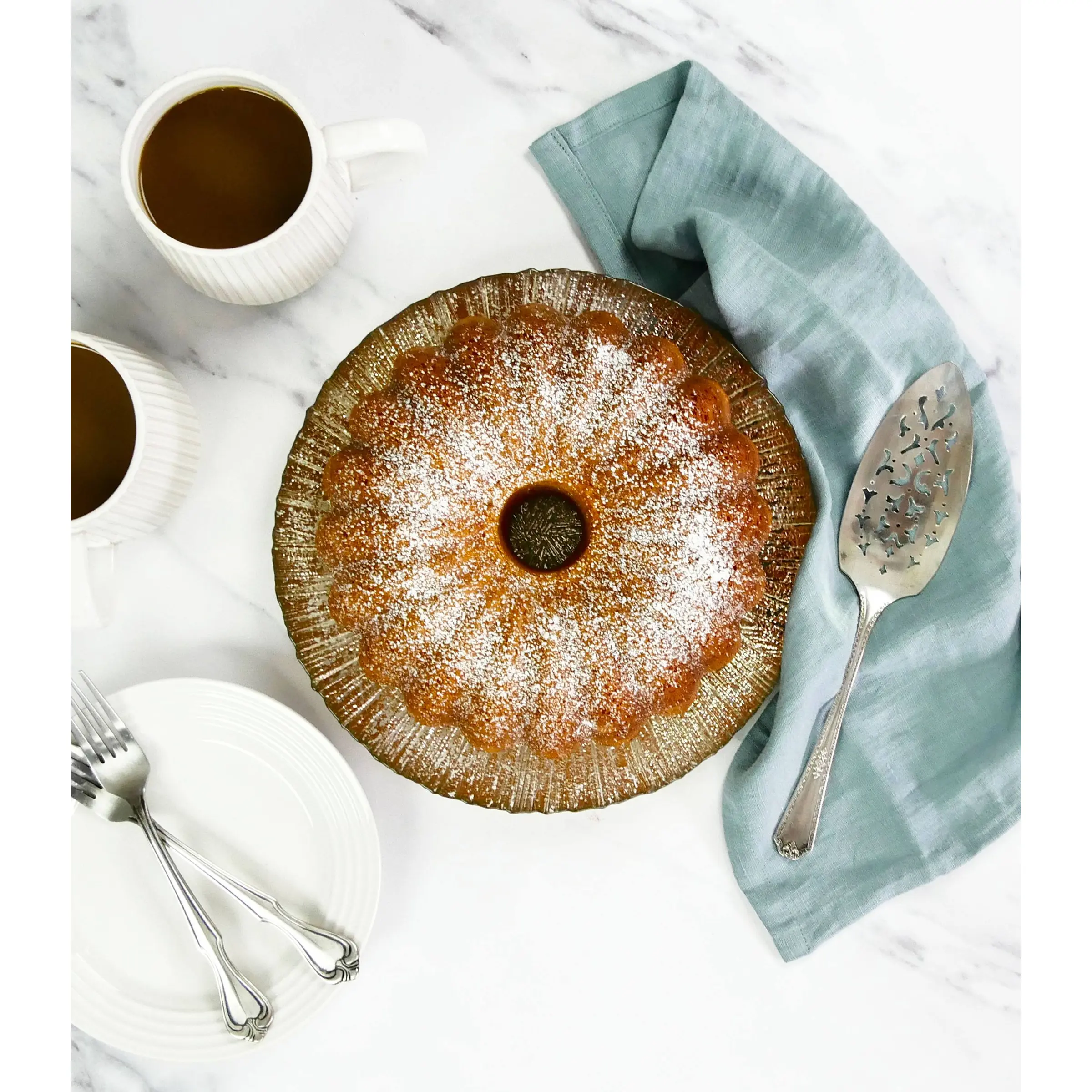 USA Pan Global Bakeware Scalloped Tube Cake Pan