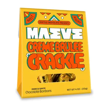 Creme Brulee Crackle Bonbon Box (4 oz)