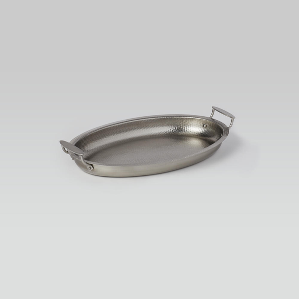 Hammered Stainless Steel Serving Pans