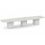 16' Classic Boat Shape Conference Table with Cube Base - Silver Birch