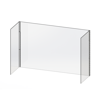 Cal-Mil 22148-48 48"W x 16"D x 31"H Sneeze Guard