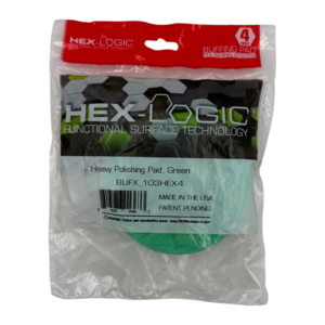 4" Green Hex-Logic Heavy Polishing Pad