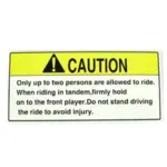 STICKER C SEAT END